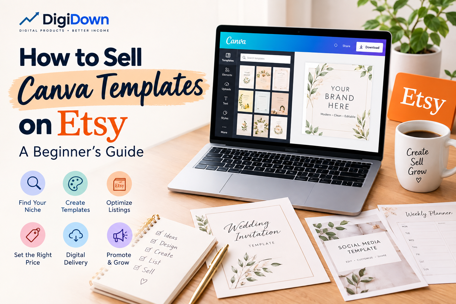 How to Sell Canva Templates on Etsy: A Beginner's Guide - DigiDown