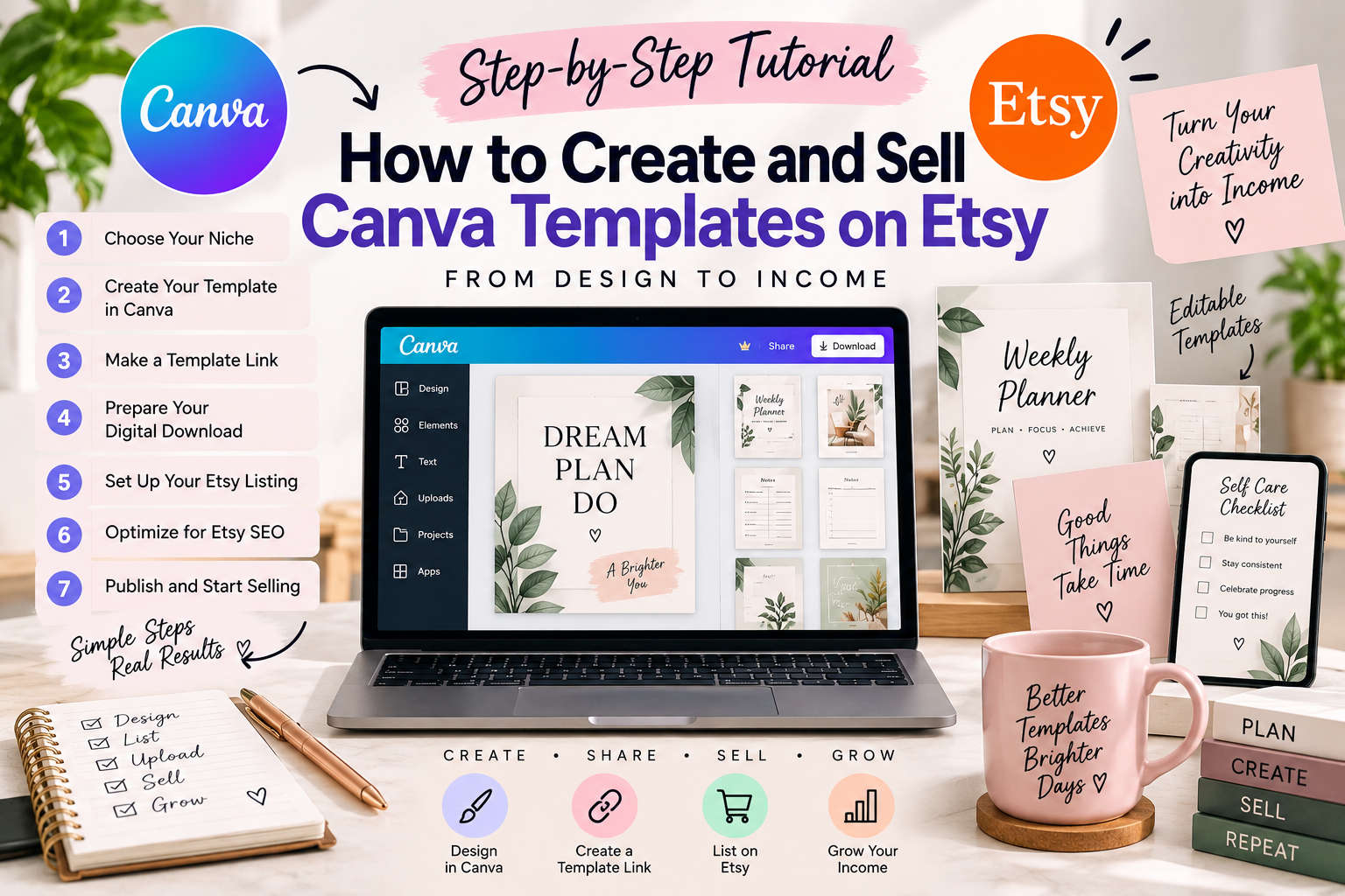 How to Create and Sell Canva Templates on Etsy: Step-by-Step Tutorial - DigiDown